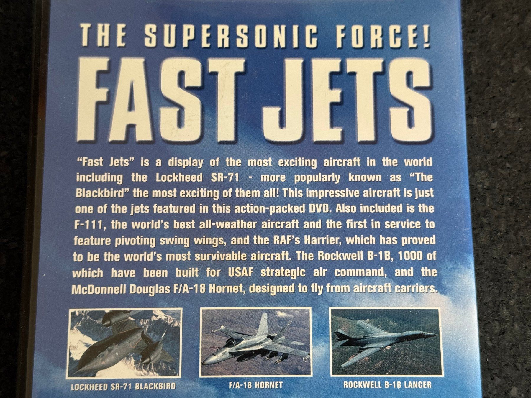 Tutti i DVDs: Fast Jets "the supersonic force" DVD EN – Usato da Fribourg venduto da tschjoly 2