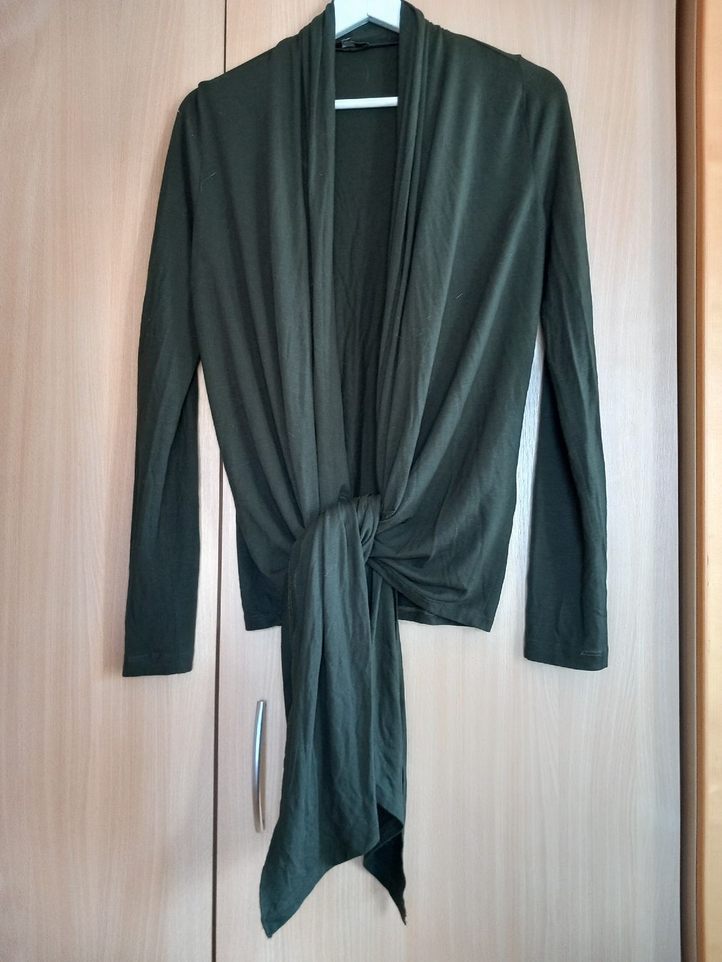 Giacche: Cardigan drapé vert foncé en viscose – Usato da Faoug venduto da per_kp6r 1