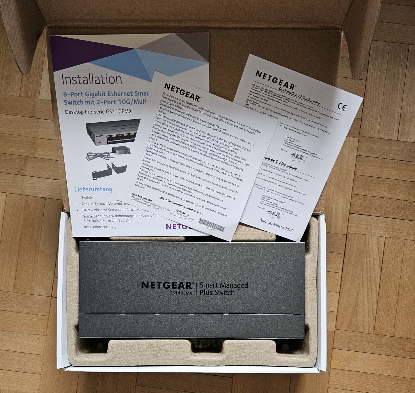 Netgear Hubs & Switches: Managed Switch 10 Gbps Netgear GS110emx – Neu (gemäss Beschreibung) aus Zürich von tido008 2