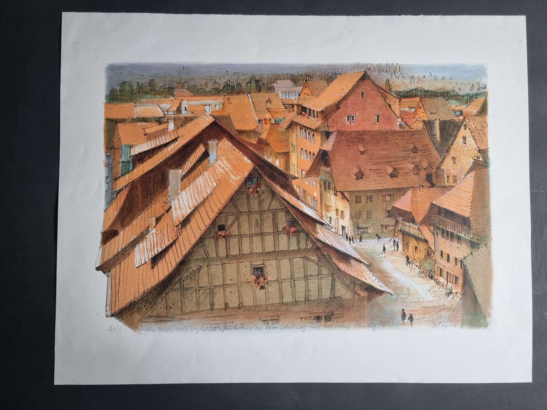 Grafiken & Lithographien: CEDRIC & JOLANDA MEYER LITHOGRAPHIE SIGNIERT NUMMERIERT PROB – Gebraucht aus Gersau von grafik-kunst 2