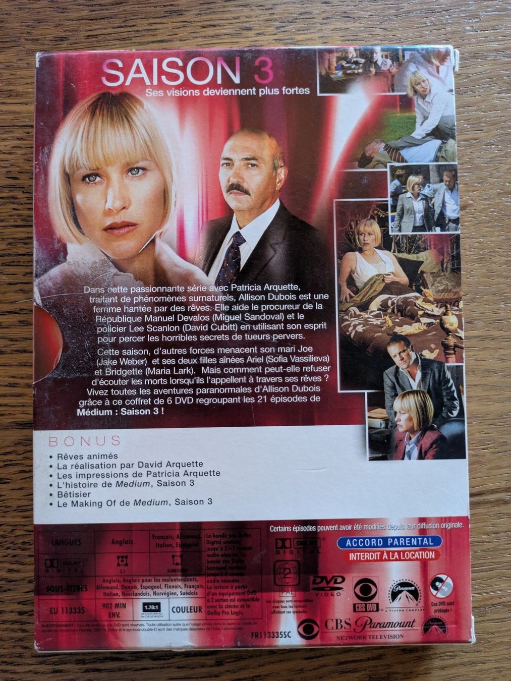 Tutti i DVDs: Medium - Saison 3 (6 DVD - EN/DE/IT/SP/FR) – Usato da Männedorf venduto da Pacer19 1