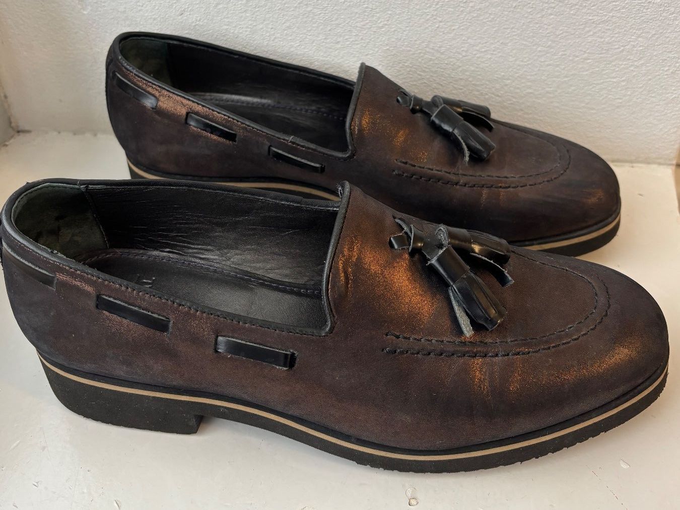 Navyboot Scarpe da donna: Navyboot  Blaue Leder Loafer Schuhe, Grösse 38 – Usato da Horgen venduto da uge_pd5p 4