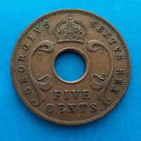 Britisch-Ostafrika: 5 Cents 1949, SS