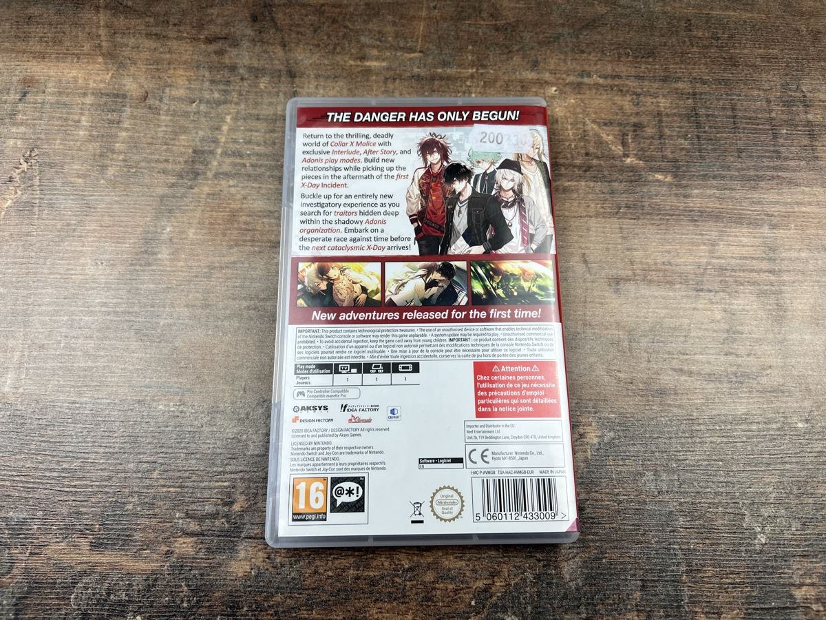 Giochi: Nintendo Switch Game - Collar X Malice - Limited Run! – Usato da Hallau venduto da R.R.91 1