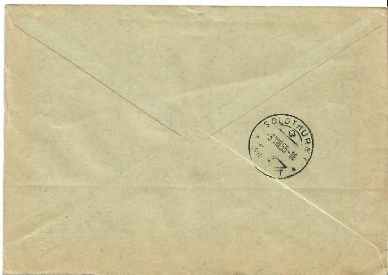Tutti i francobolli: R - Brief Liestal 1955 – Usato da Hochdorf venduto da Ziegel-16 1