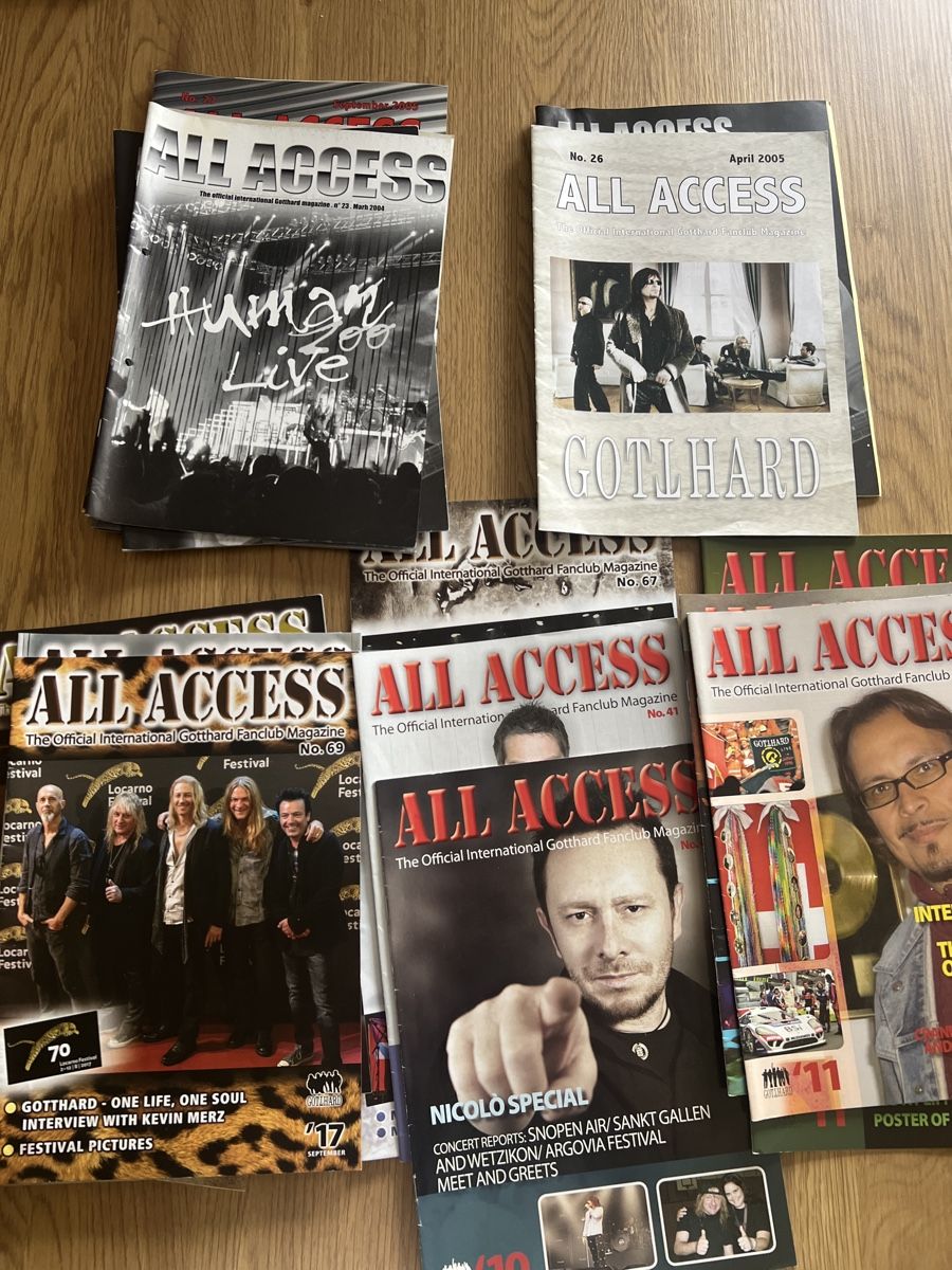 Riviste & Magazine: Gotthard-All Access Magazin Sammlung – Usato da Seuzach venduto da mar_s8ck