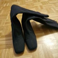 VALLEVERDE Schwarze Overknee Stiefel Gr. 39.1/2
