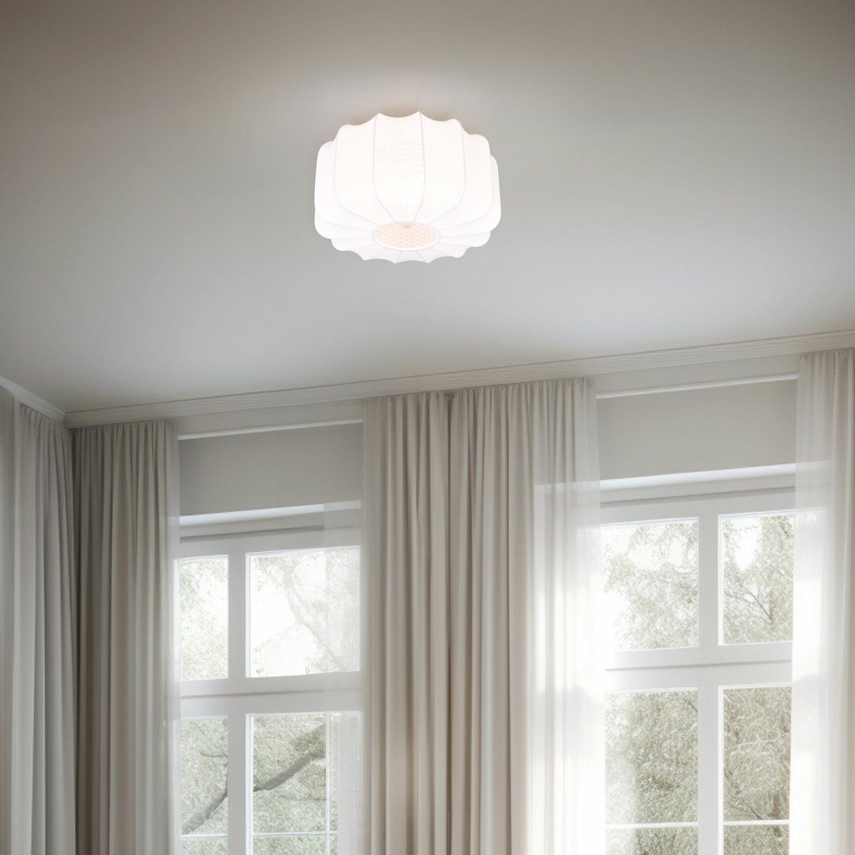 Lampadari & plafoniere: Deckenleuchte, Stoffschirm, 40 cm Ø – Nuovo (secondo la descrizione) da Kreuzlingen venduto da Smart-Light 2