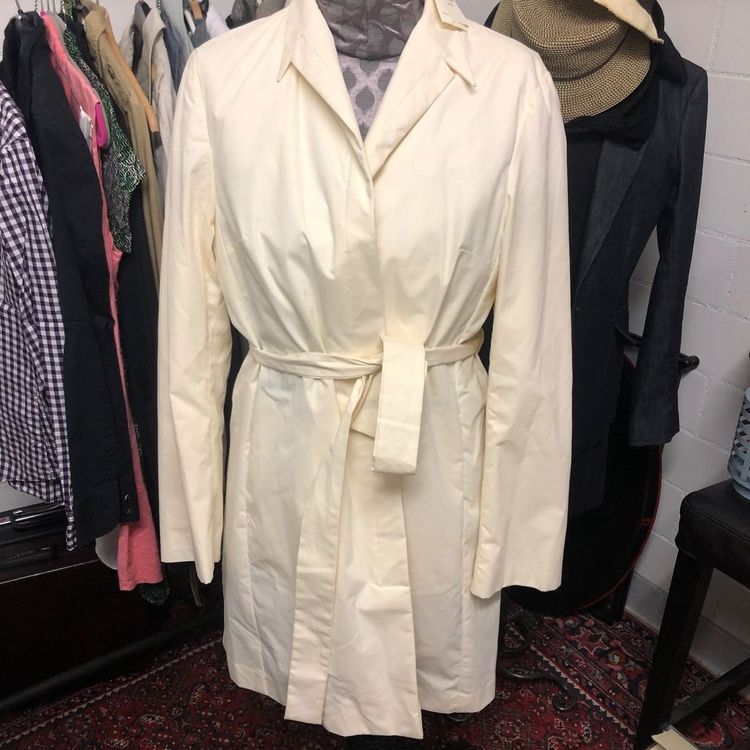 Robe Banana Republic En Cuir Extensible - Taille 8, Blanche, Manches Courtes, Neuve