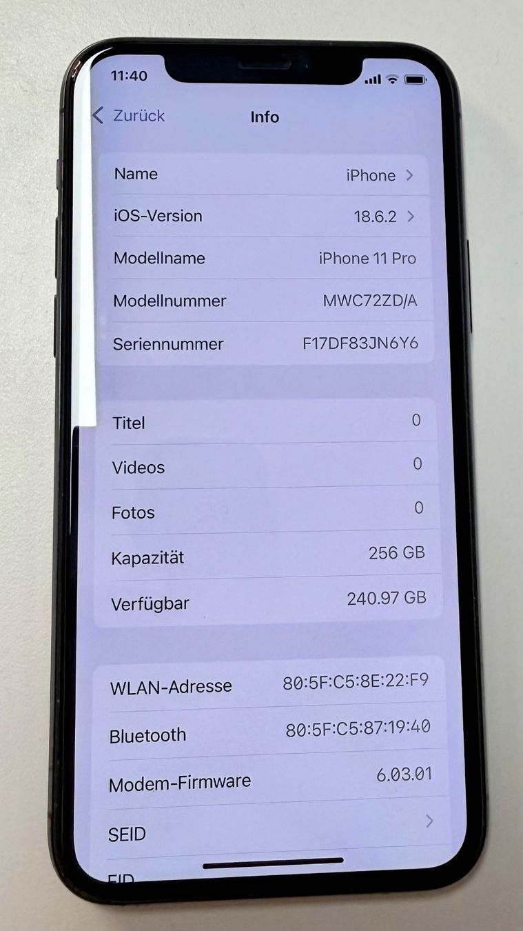 Apple Handys / Smartphones: iPhone 11 Pro 256GB – Gebraucht aus Basel von stalders72 1