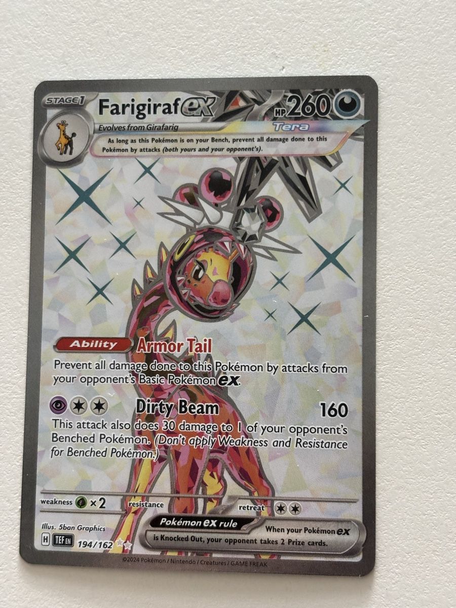 Pokémon Carte collezionabili: Carte Pokémon FARIGIRAF tef 194 fr – Nuovo (secondo la descrizione) da lausanne venduto da helderj