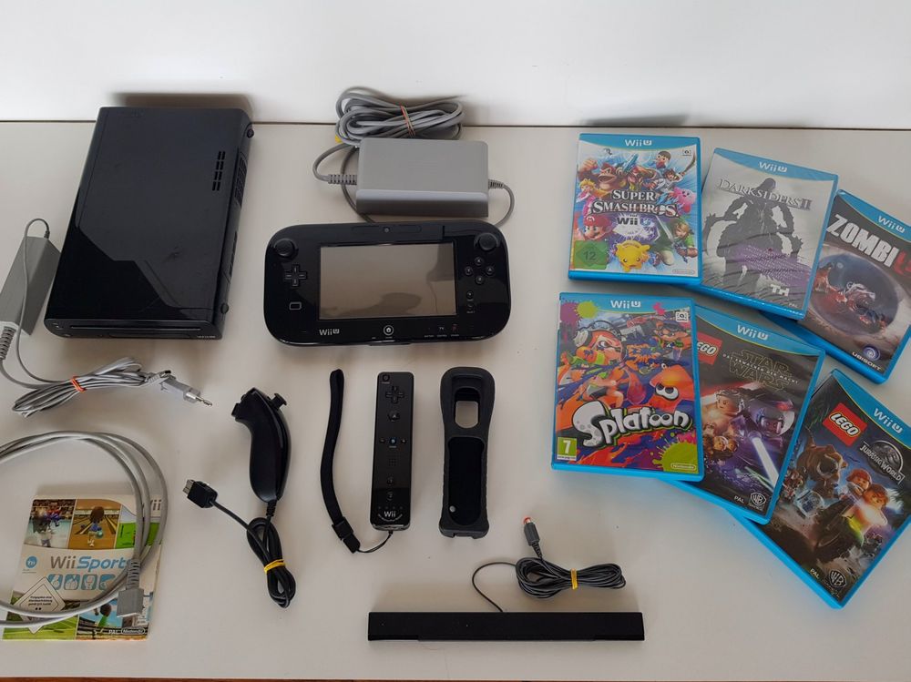 WiiU Konsole Set mit Motion Plus Controller & 7 Spiele (Top) Kaufen