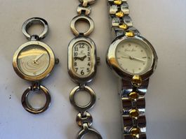 Lot de 3 montres femmes vintage – Charles Léman, Calypso