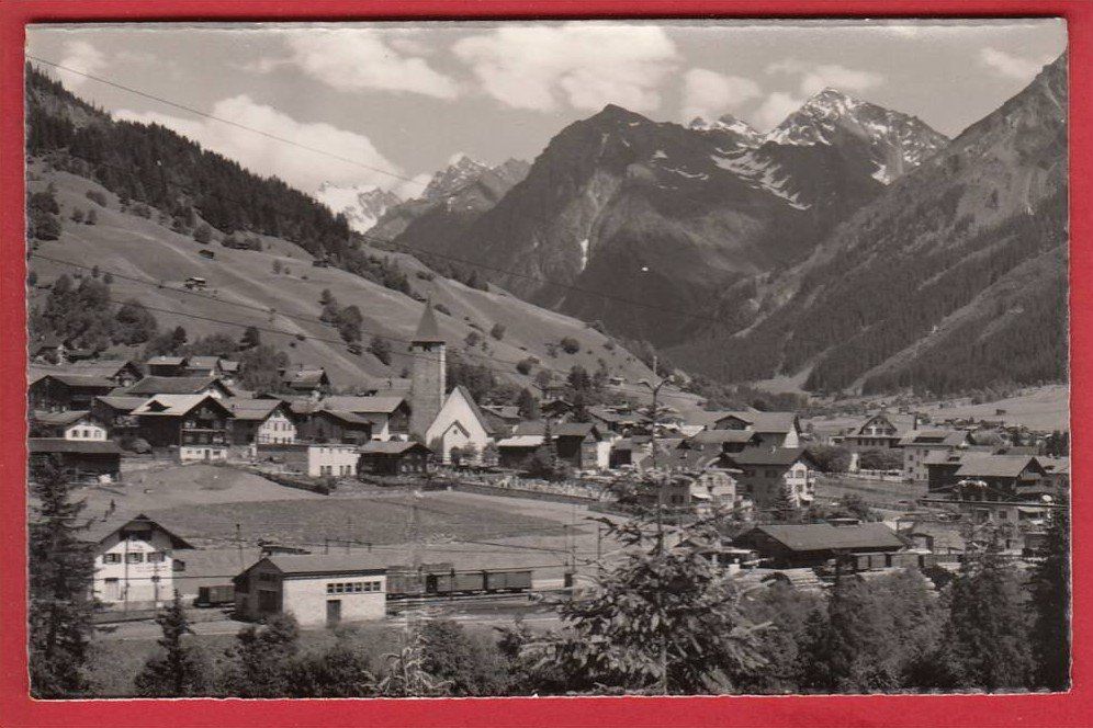 Ansichtskarten: KLOSTERS MIT SILVRETTAGRUPPE – Gebraucht aus Grüningen von Kartenlaube