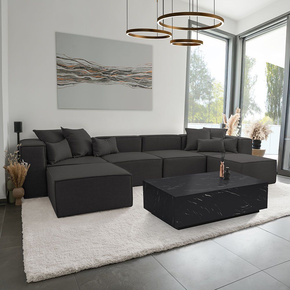 Sofas: 21559 - Modulares Sofa VANES XXL - Anthrazit Couch – Neu und originalverpackt aus Wallenwil von toesstal-vertrieb 2
