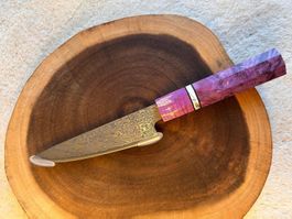 Japanisches 🔴 PETTY Damastmesser 🔪135 mm Handmade Allround