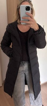 Doudoune longue femme Cop.Copine noire T38 Duvet véritable