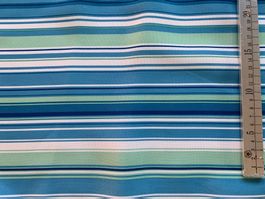 Tischtuch Stoff, blau gestreift