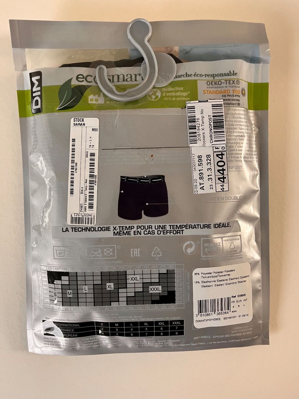 Biancheria intima: Boxershorts DIM, Active, Microfibre, Grösse L, Schwarz, 2 St – Nuovo e nell'imballaggio originale da Rudolfstetten venduto da gst_g7xl 1