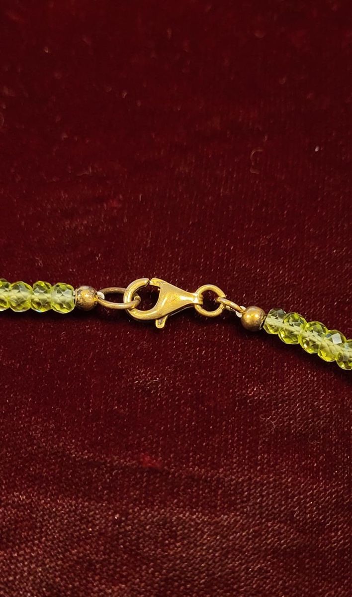 Catenine: Grüne Steinkette – Nuovo e nell'imballaggio originale da Münsingen venduto da Goldschmiede_Ambrosi 1