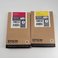 Lot 2 Cartouches Epson T6173 Magenta et T6174 Jaune Neuf