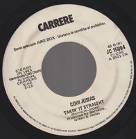 7 " juke box CORI JOSIAS / BOBBY OX  TAKIN' IT STRAIGHT / IN
