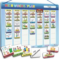 Wochenplaner Kinder Montessori Aufgabenplaner Magnettafel