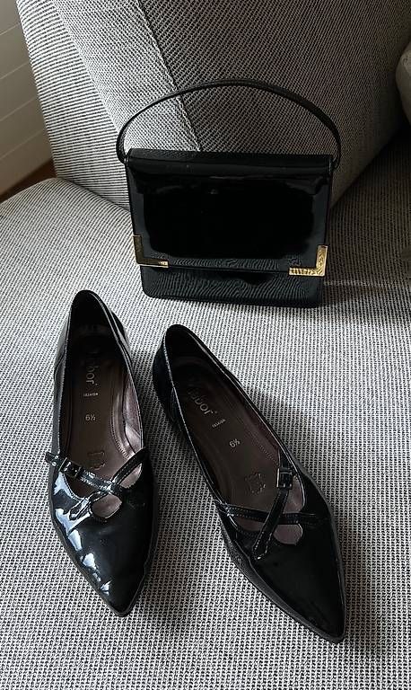 Scarpe da donna: GABOR Lackschuhe Gr. 39 mit Lacktäschen – Usato da Basel venduto da Findus78