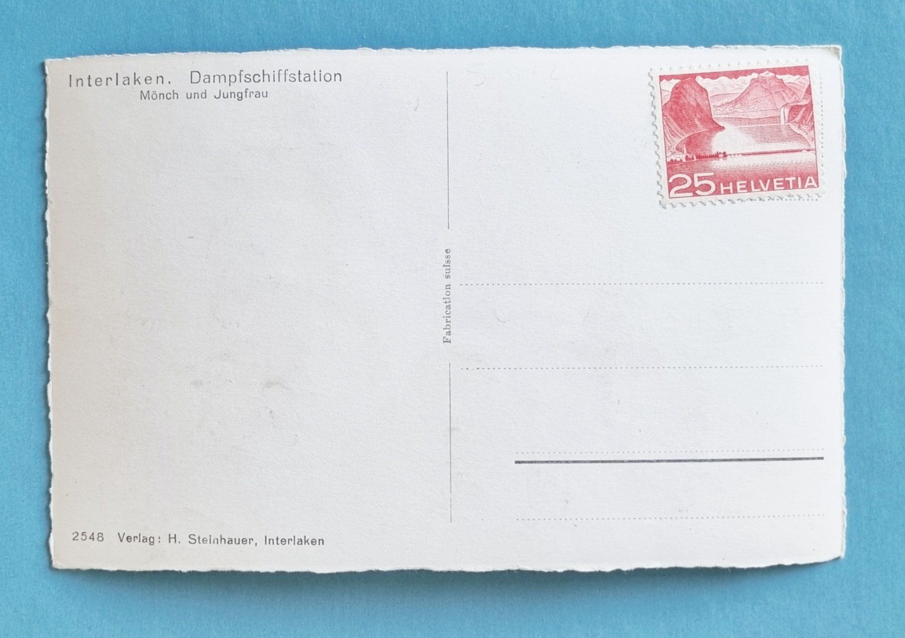 Ansichtskarten: Interlaken - Dampfschiffstation - Bahnhof – Gebraucht aus Rothrist von RROENK 1