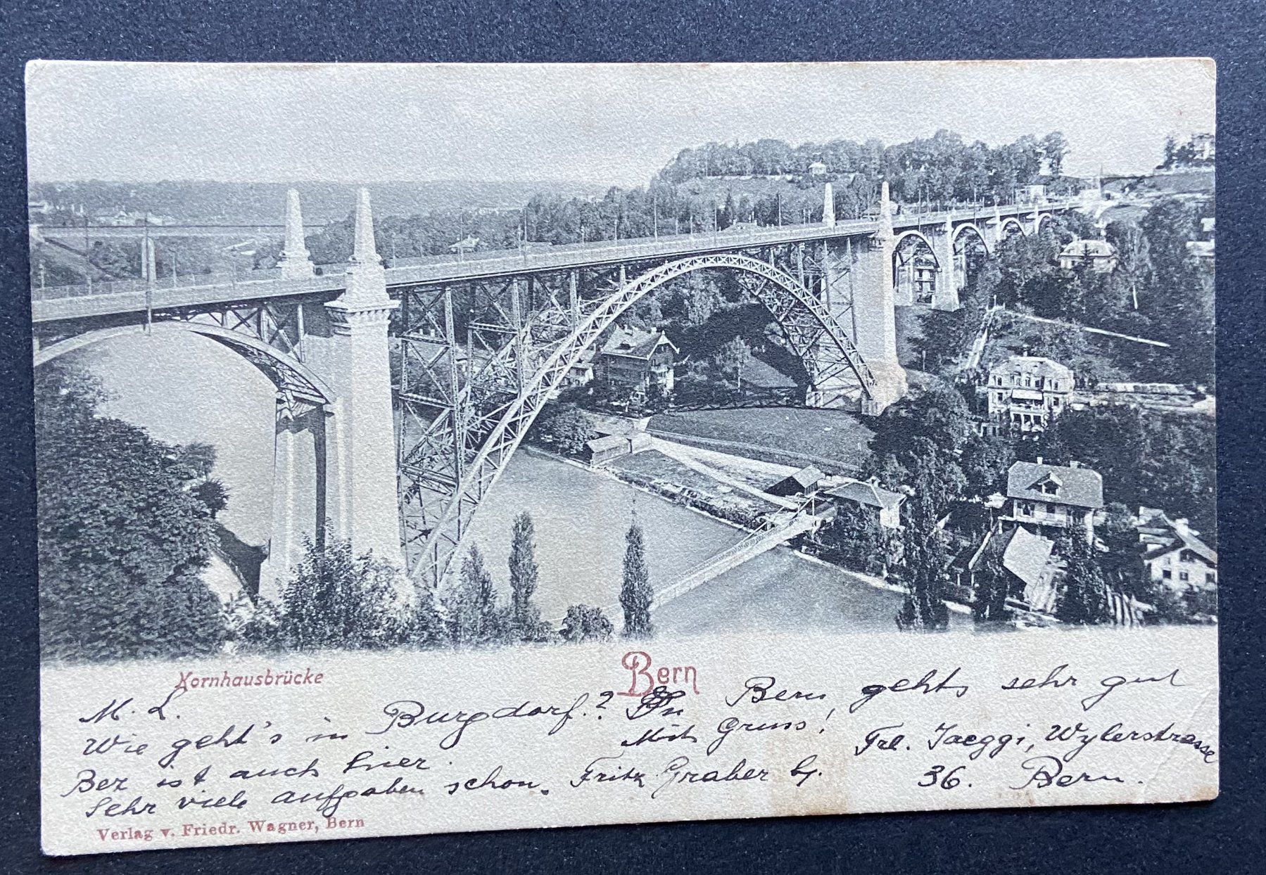 Ansichtskarten: 2 AK Bern Kornhausbrücke + Ponte de la Nydeck – Gebraucht aus Böckten von Hansi36