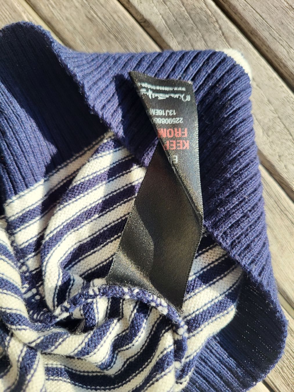 Sonia Rykiel Maglioni & Felpe: Sonia Rykiel Strickpullover blau/weiss Gr. M, neuwertig – Usato da Zürich venduto da Lizi7 3