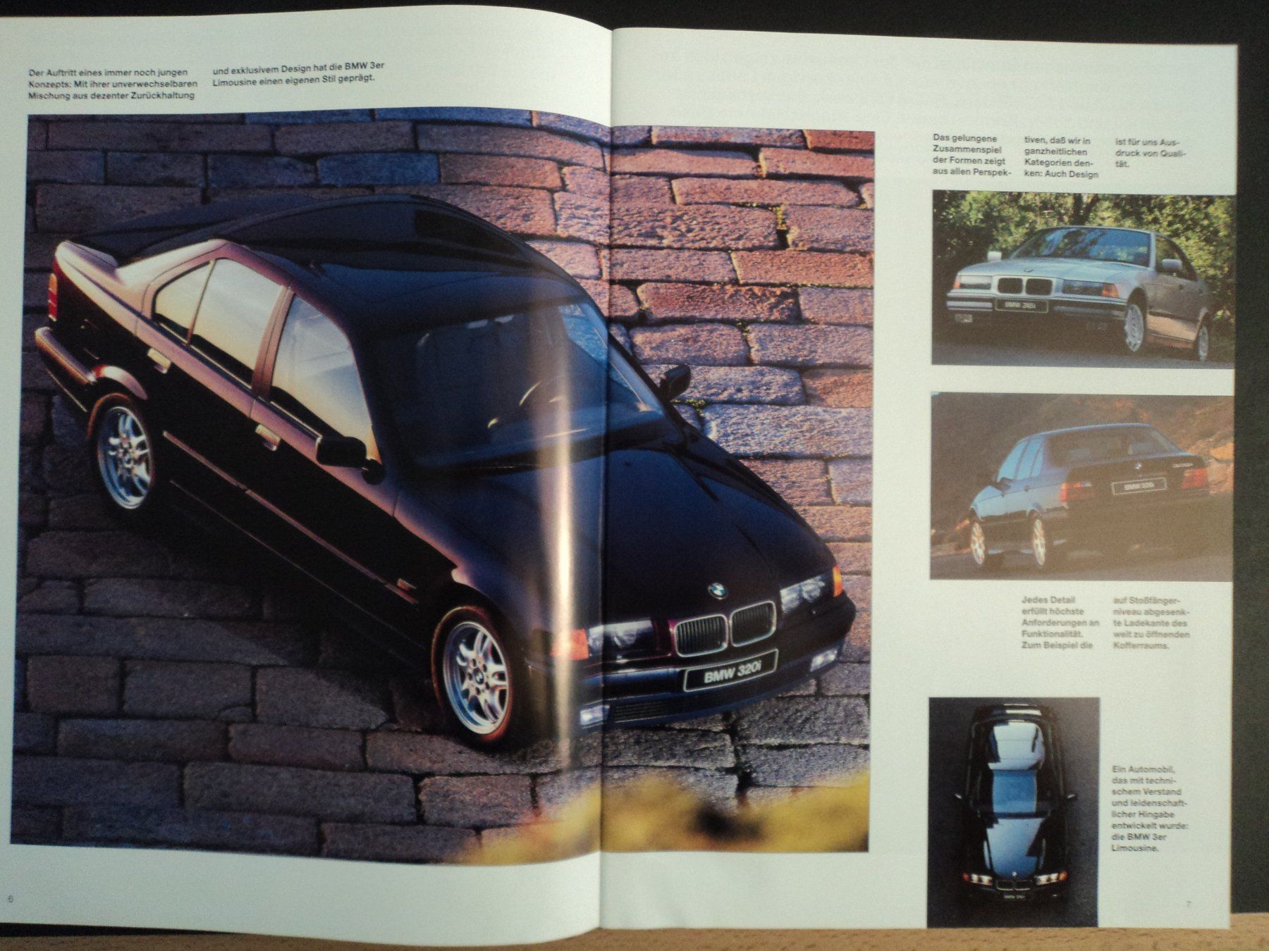 BMW Dokumente: Prospekt BMW 3er Limousine E36 1995 – Gebraucht aus Schwarzenburg von modelCARama 1