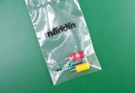 Märklin H0 3x Stecker rot, grün, gelb