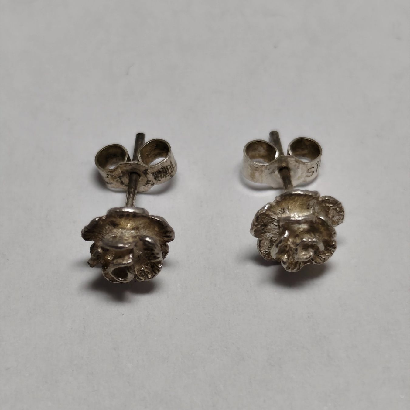 Orecchini pendenti & Orecchini a lobo: Vintage Silver silber Stud Earrings Boucles d'Oreilles #A4 – Usato da Châtelaine venduto da Tropic.Watch2