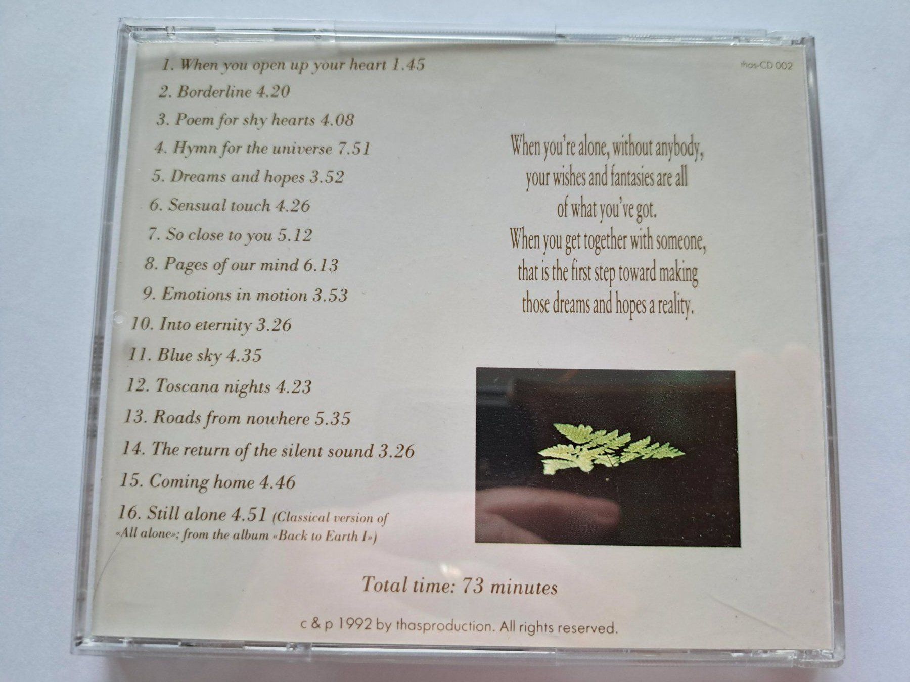 CD: Cd Back to earth - Dreams and Hope – Usato da Pully venduto da bro_n52j 1