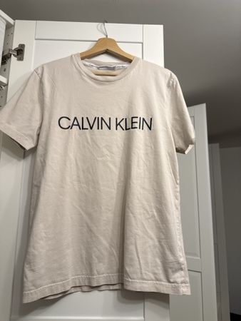 Calvin Klein T-Shirt, Beige, Grösse M - Top Zustand!