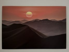 Alu-Dibond matt - Sonnenuntergang (Oman) - 75cm x 50 cm