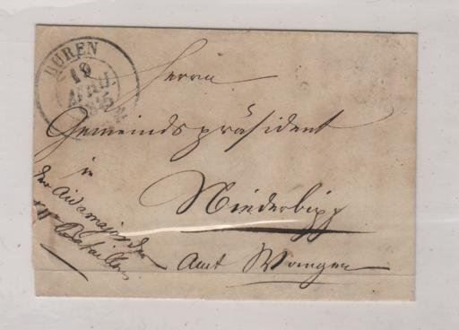 Tous les timbres: Schöner Vorphilabrief "BUREN" 1845 – D'occasion à Remetschwil par Hofiii