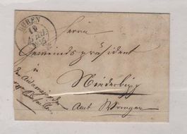 Schöner Vorphilabrief "BUREN" 1845