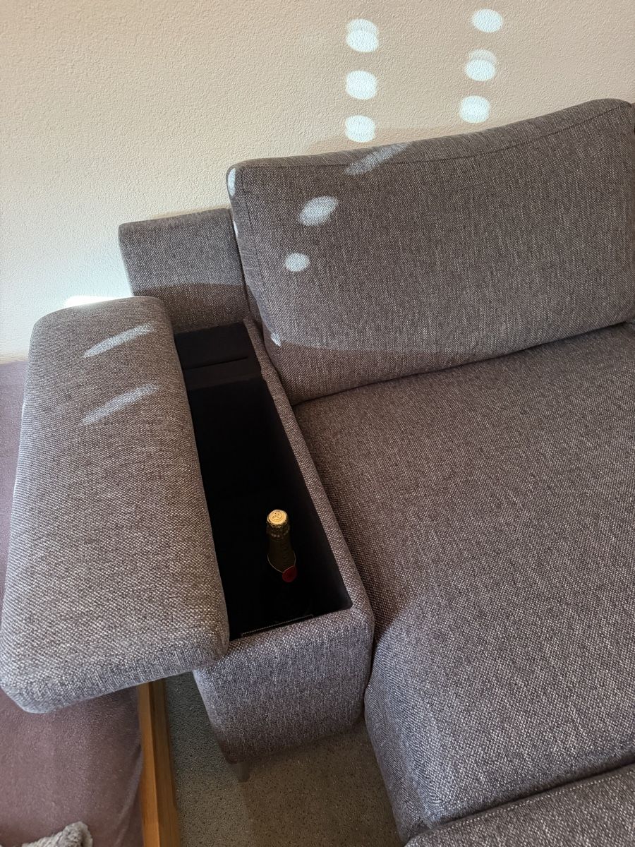Micasa Divani: Sofa 2.5er mit Funktion Stoff anthrazit – Usato da Greifensee venduto da Tschappala 2