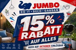 Jumbo: 15% Rabatt auf alles inkl Sonderangebote