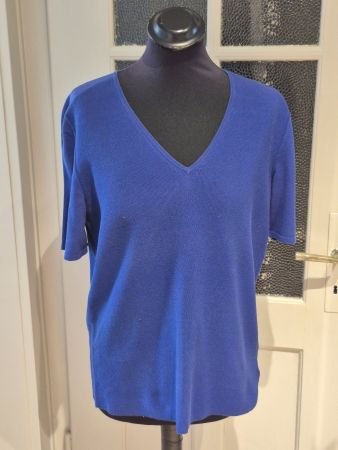 Sommerliches Damen T-Shirt, Grösse 42, Kobaltblau, AKRIS