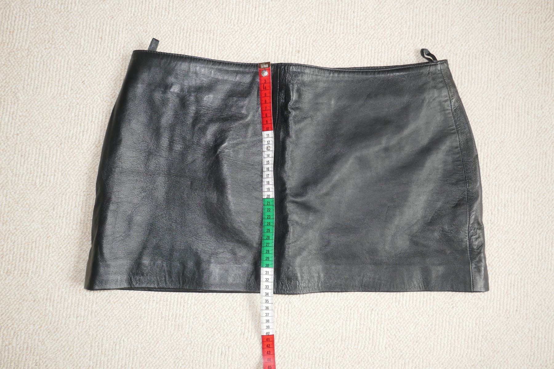 Gonne: SeXy Echt- Leather Mini Rock Gr. 44/ 46 – Nuovo e nell'imballaggio originale da Hinwil venduto da 4you66 1