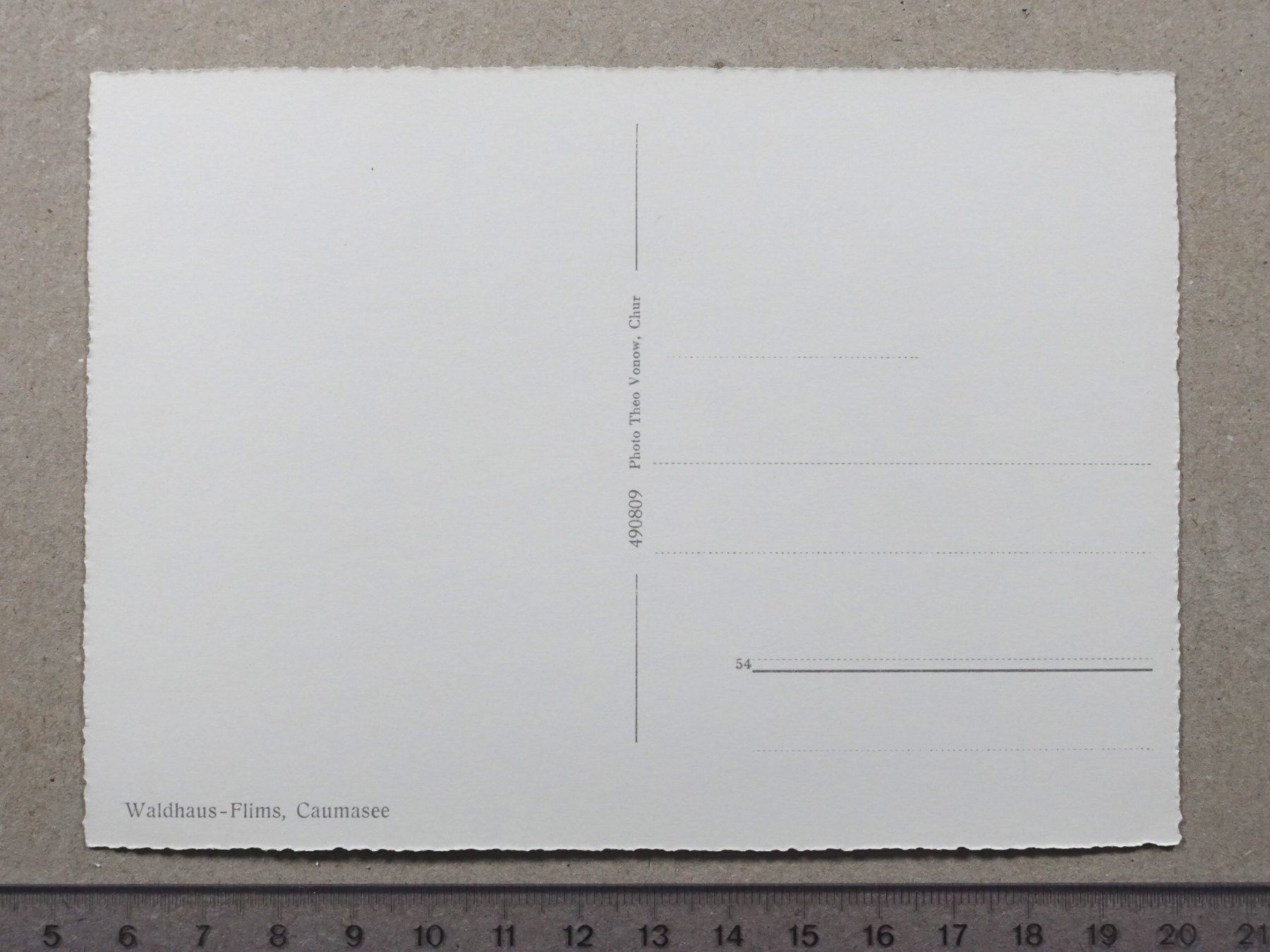 Cartoline postali: Waldhaus Flims, Caumasee – Usato da Lenzburg venduto da fh1 1