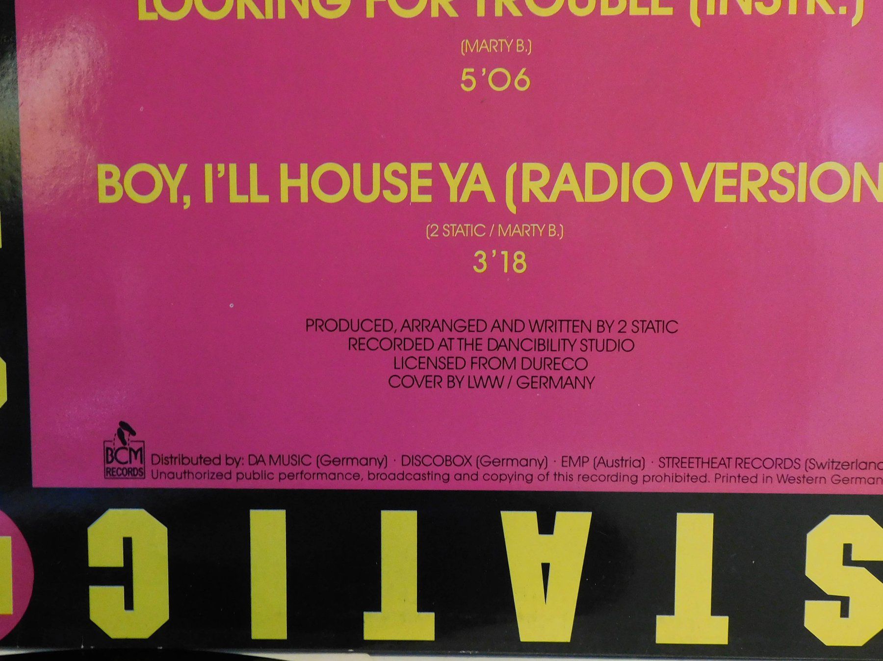 Dischi in vinile: Neue Fundschätze LP - 2 Statik Looking for Trouble LP – Usato da Sursee venduto da 76 4
