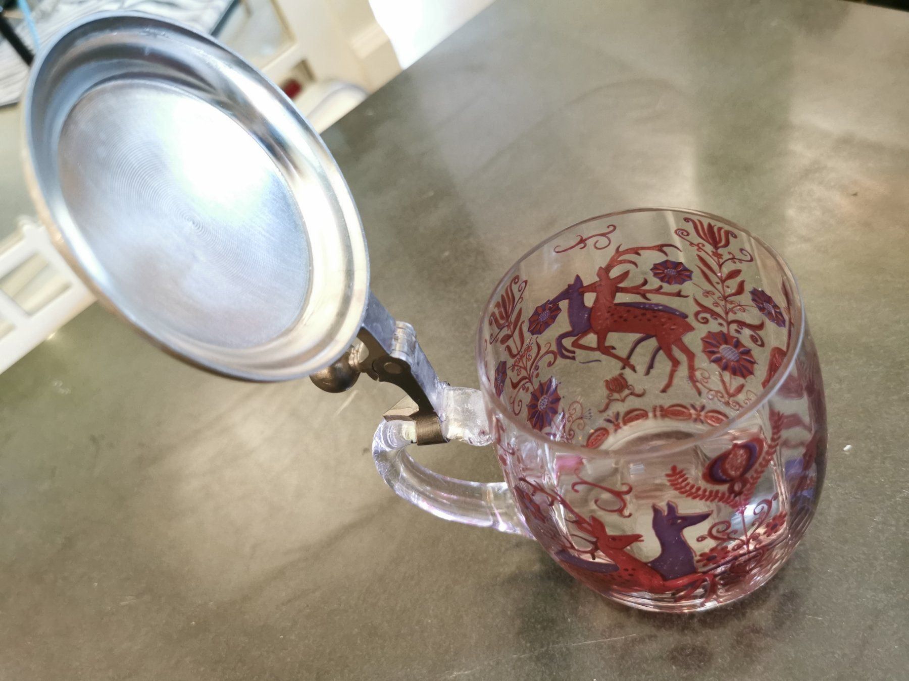 Gläser: Bierglas mit Zinndeckel – Gebraucht aus Zürich von ZuercherBrockenhaus 3