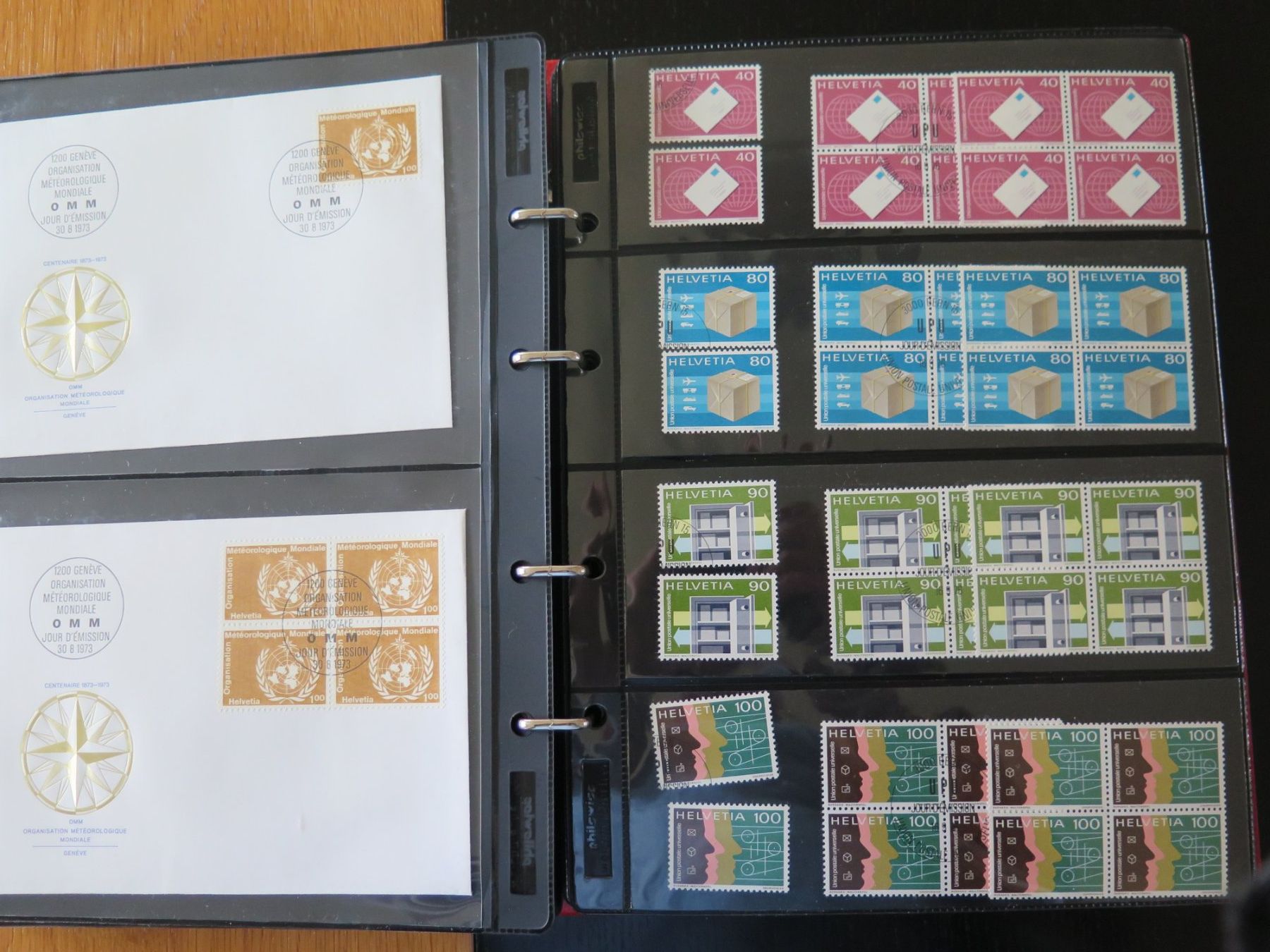 Tutti i francobolli: Dienstmarken FDC + Marken Einzel/4-er Block, auch postfrisch – Usato da Winterthur venduto da Namo1 2
