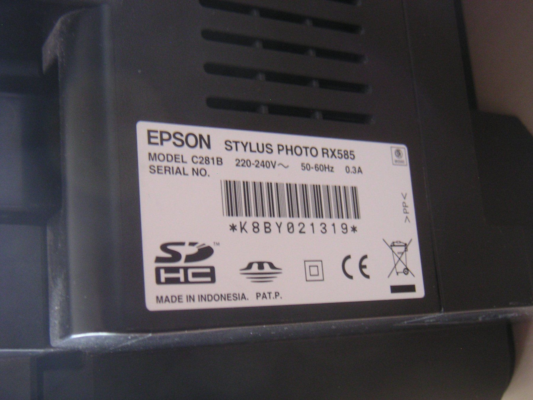 Epson Stampanti: Epson Drucker Stylus Photo RX585 – Usato da Oberrohrdorf venduto da displayoutlet 2