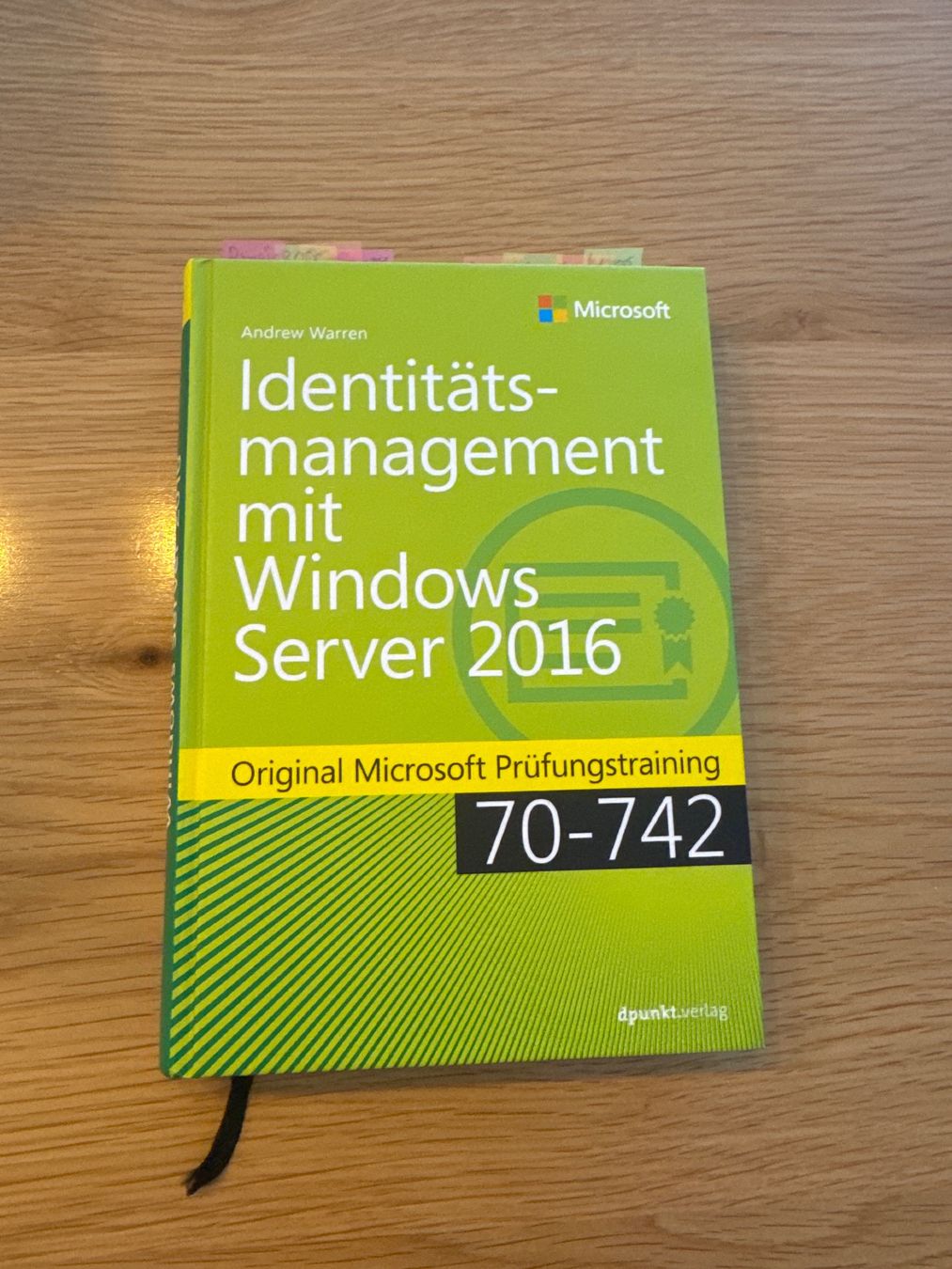 Bücher: Buch Identitätsmanagement mit Windows Server 2016 70-742 – Gebraucht aus Oetwil am See von Blacky98