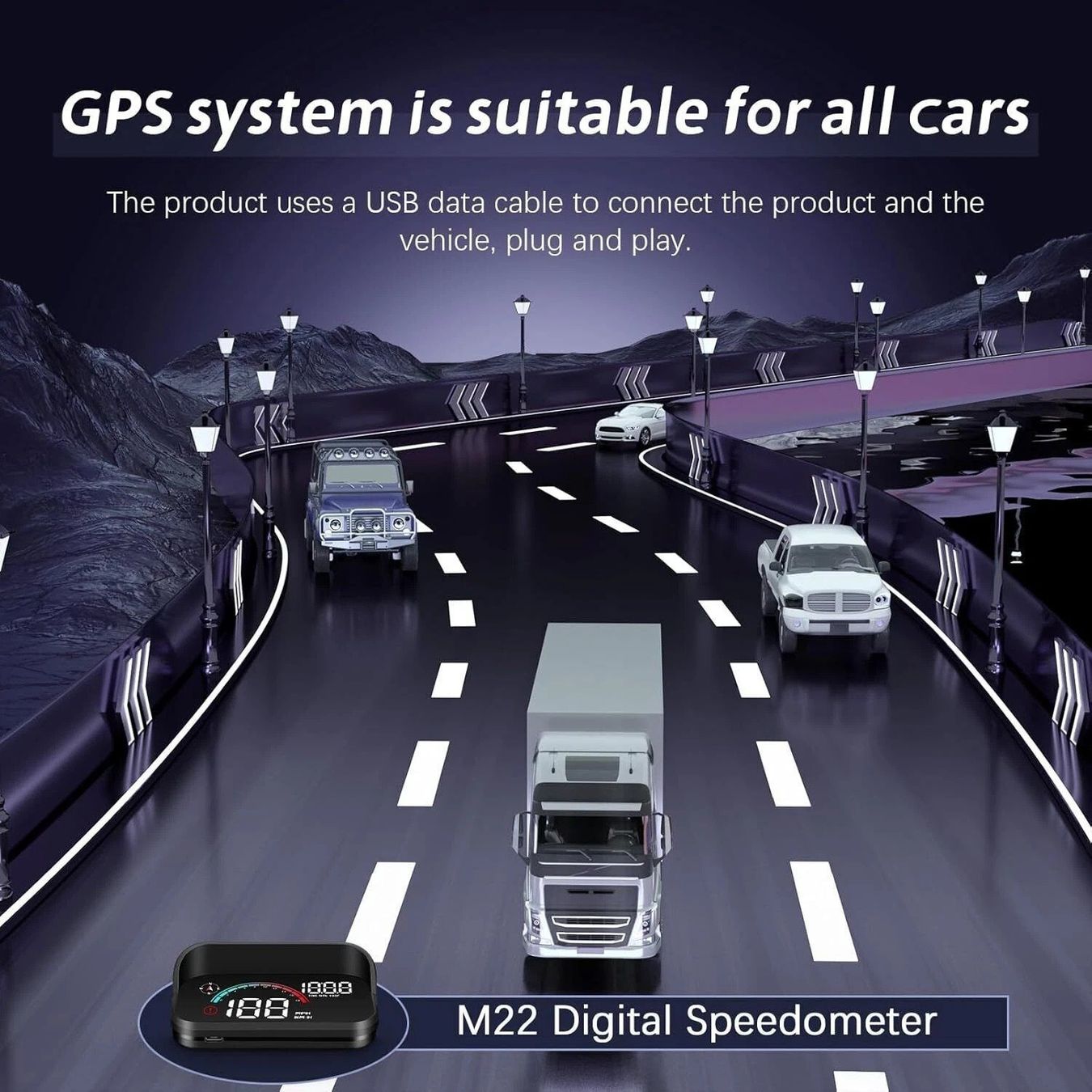 Autres accessoires p. véhicule: Tachometer GPS Head Up Display Auto HUD  Windschutzscheibe – Neuf (Voir description) à Kirchdorf AG par Lionstein 7